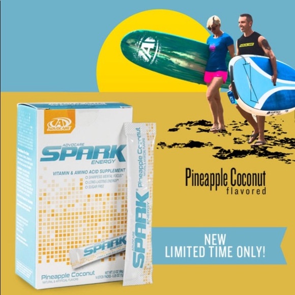 SOLD OUT Advocare Spark Pineapple Coconut 14 pack single serve - Picture 2 of 4